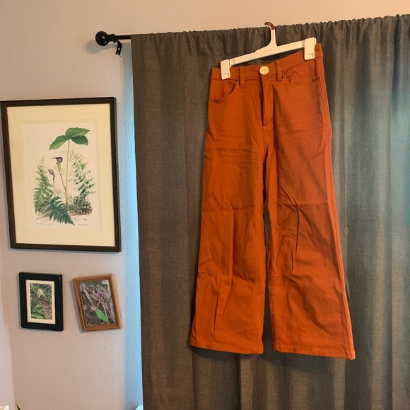 Whimsy + Row rust Flora pants size 28 - Picture 1 of 3